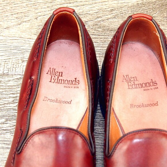 * NIB * $395 Allen Edmonds BROOKWOOD 13 AAA Extra Narrow Chili * add $15 Trees main image 4